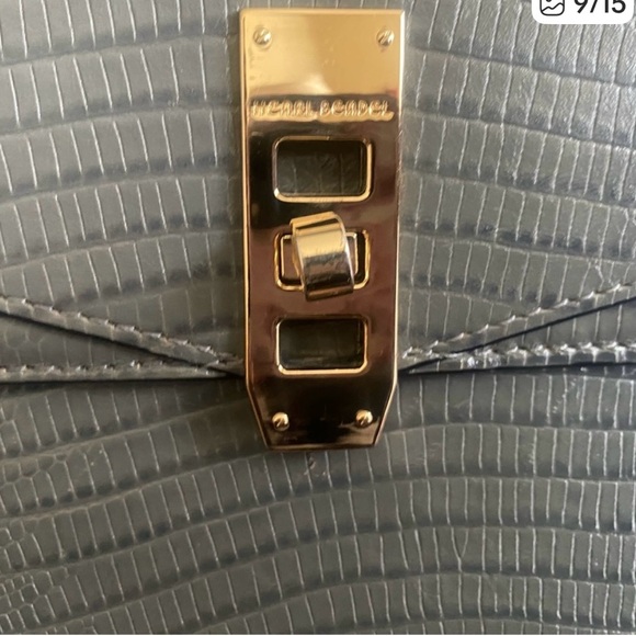 Henri Bendel Grey Uptown Satchel Lizard - Picture 8 of 10